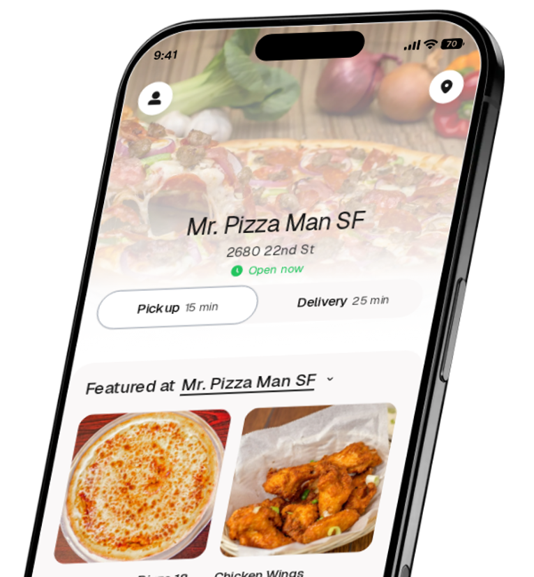 Mr. Pizza Man SF app preview
